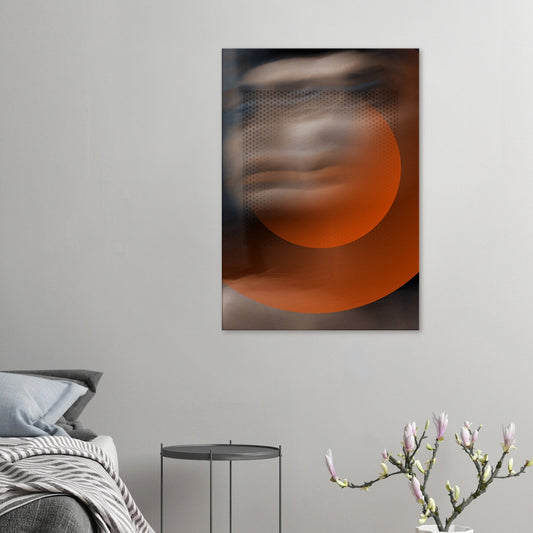 Abstract Art Orange Orb