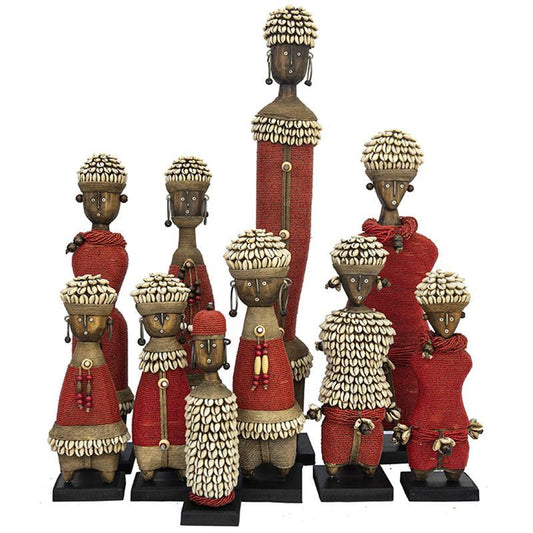 Beaded Namji Doll Red Family 01-0