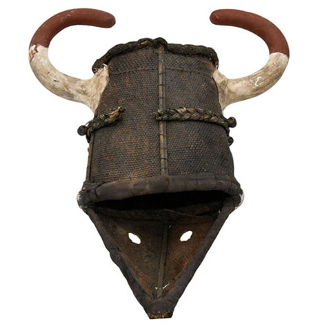 Kuba Horned Helmet Mask 01 | Handmade in the Congo-1