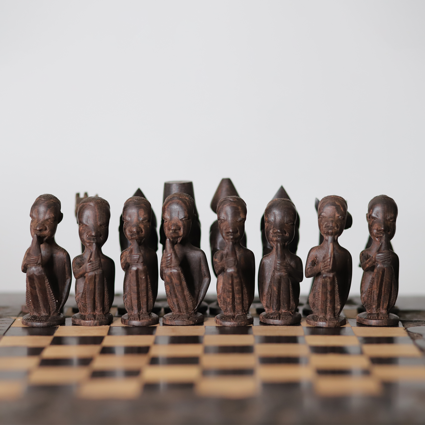 Flute Player Chess Set | Handmade in Tanzania-3