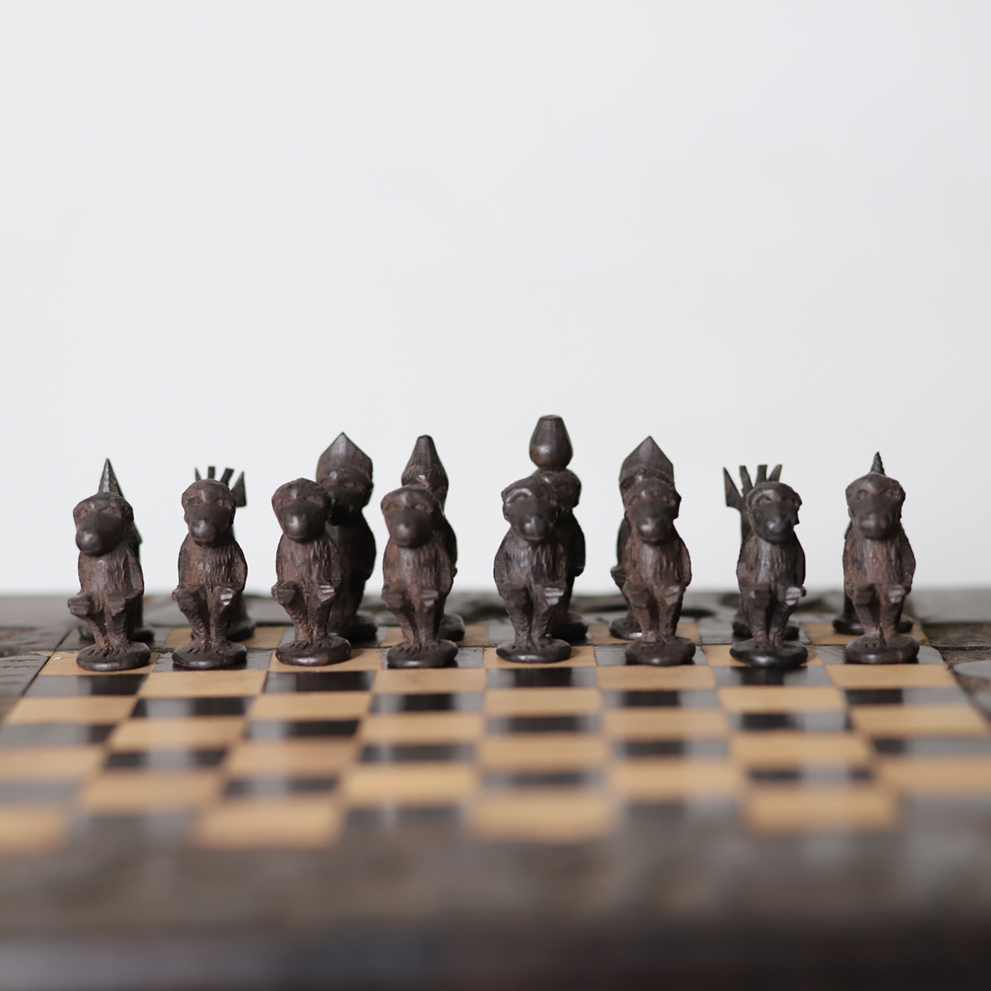 Monkey Chess Set | Handmade in Tanzania-3