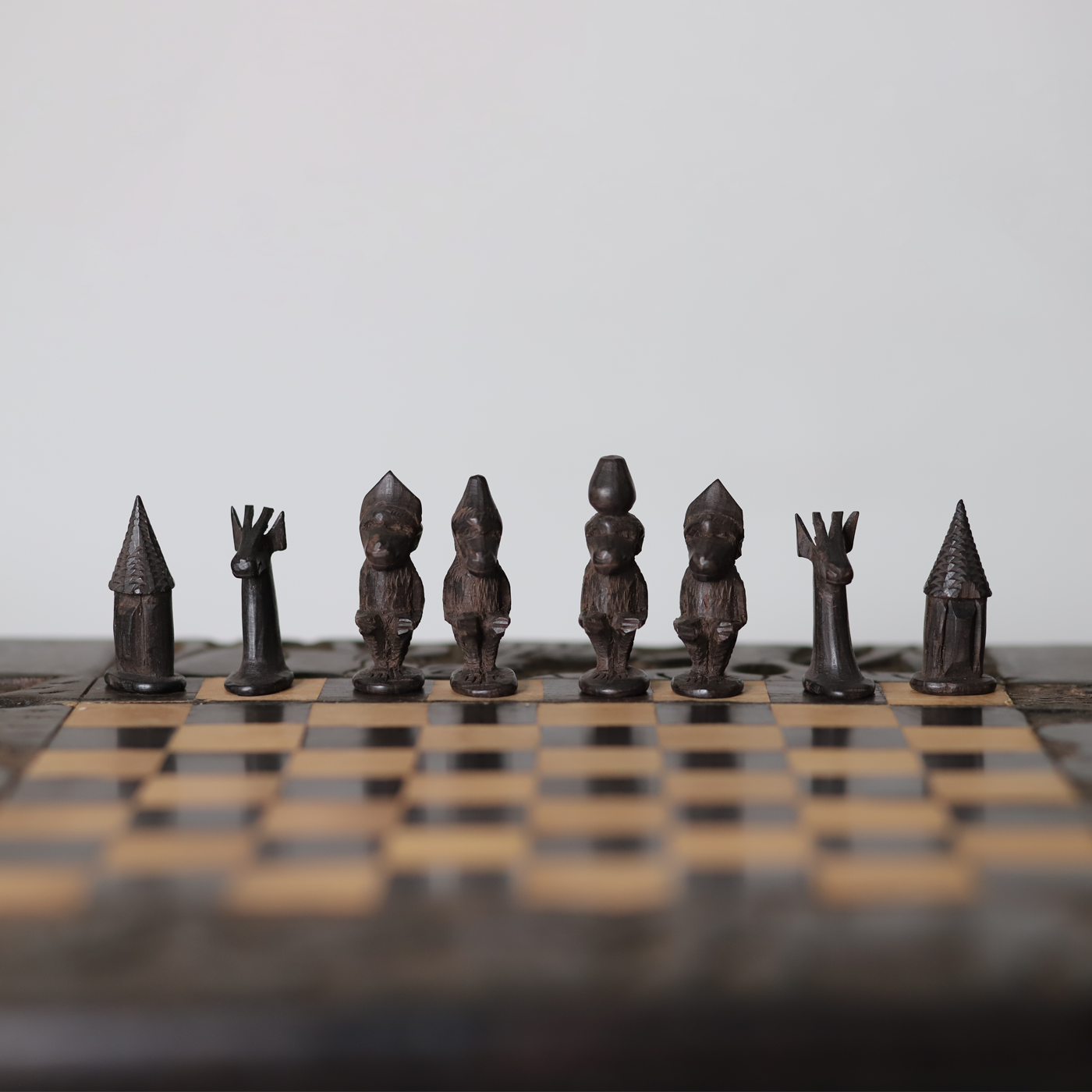 Monkey Chess Set | Handmade in Tanzania-4