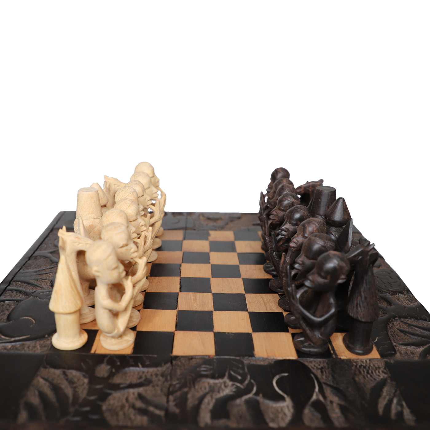 Flute Player Chess Set | Handmade in Tanzania-0