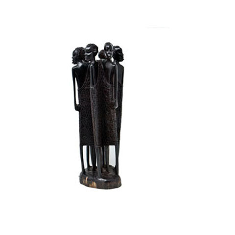 Maassai Warrior Moran Sculpture | Ebony Wood Polished-0