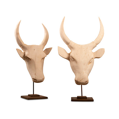 Nguni Head on stand | Natural-0